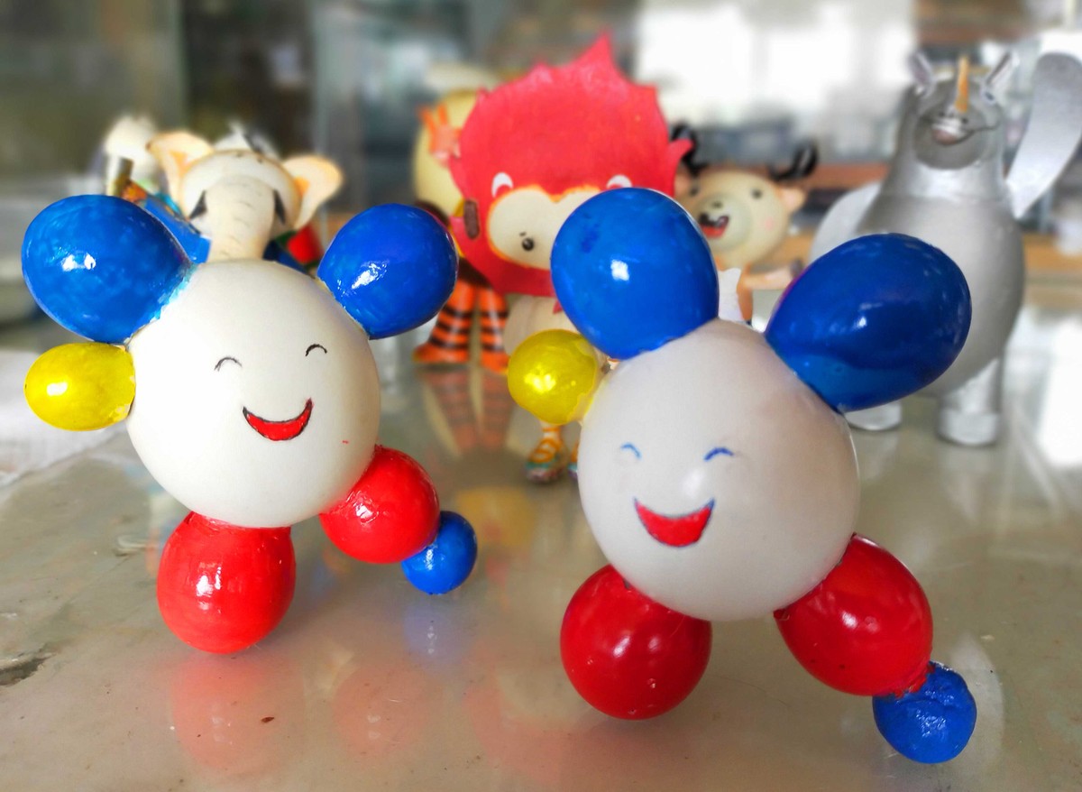 Linh vật Sea Games 30 qua bàn tay kỷ lục gia vỏ trứng của Việt Nam ảnh 3