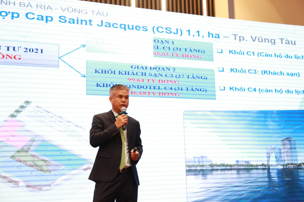 Ông Hoàng Văn Tăng – Tổng giám đốc Tập đoàn DIC báo cáo về kế hoạch SXKD năm 2021.