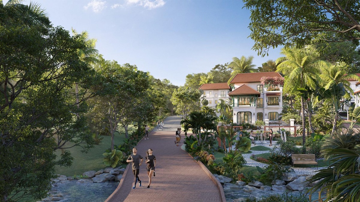 “Ngôi làng nhiệt đới” Sun Tropical Village ở Bãi Kem vừa ra mắt đầu tháng 9/2021. (Ảnh phối cảnh, mang tính minh họa).