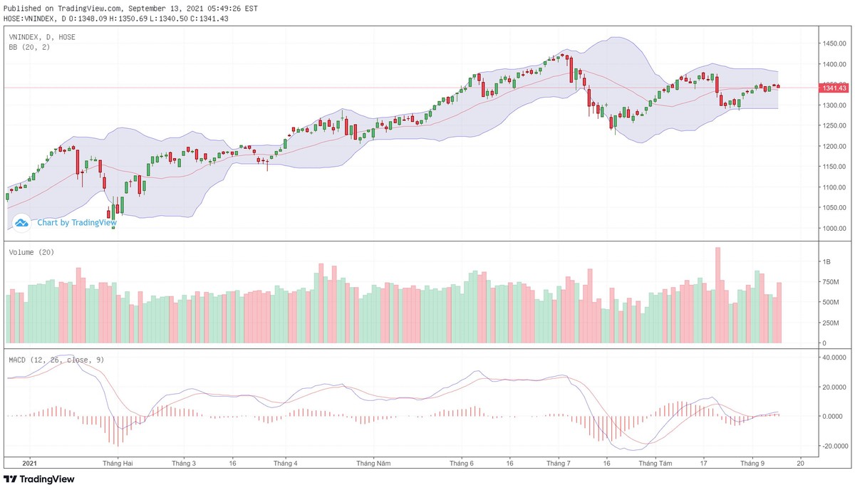 Biểu đồ kỹ thuật VN-Index. Biểu đồ kỹ thuật VN-Index.