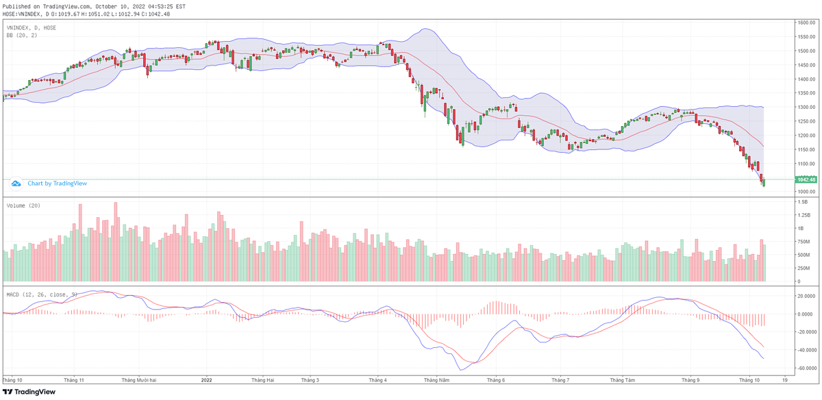 Biểu đồ kỹ thuật VN-Index. Biểu đồ kỹ thuật VN-Index.