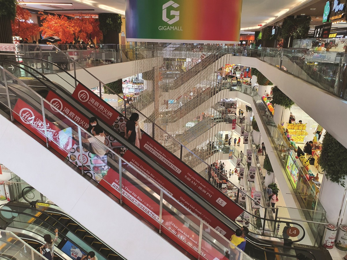 Trung tâm thương mại đang đạt tỷ lệ lấp đầy tốt.