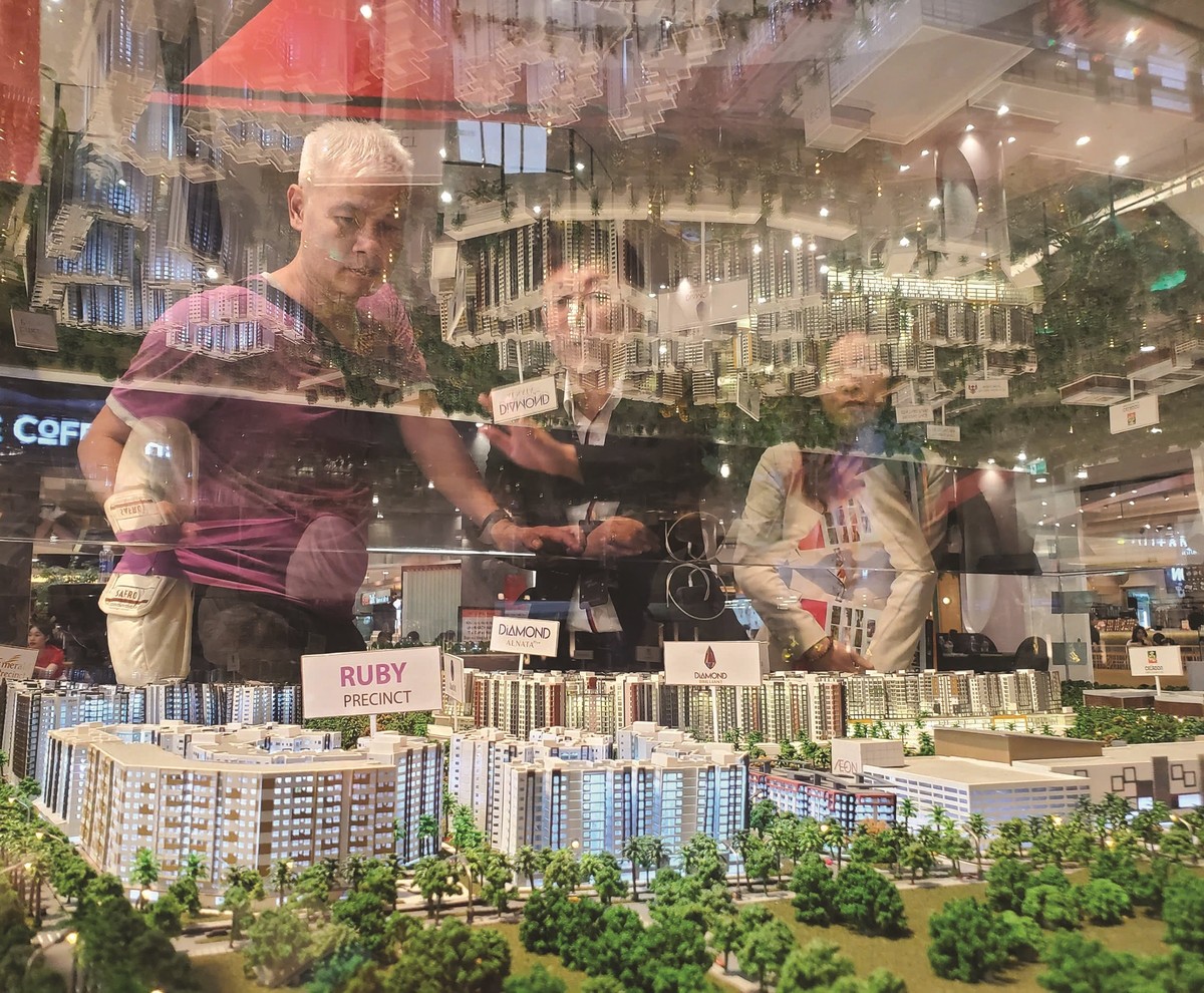 Nhiều dự án nhà ở được triển khai trước thềm năm mới. Ảnh: Dũng Minh.