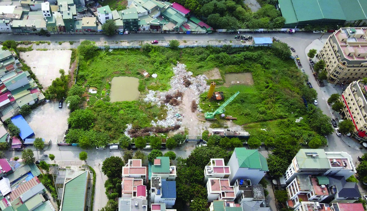 Ô đất NO1 thuộc Khu đô thị mới Hạ Đình (xã Tân Triều, huyện Thanh Trì) được khởi công xây dựng nhà ở xã hội cuối năm 2024. Ảnh: Dũng Minh.