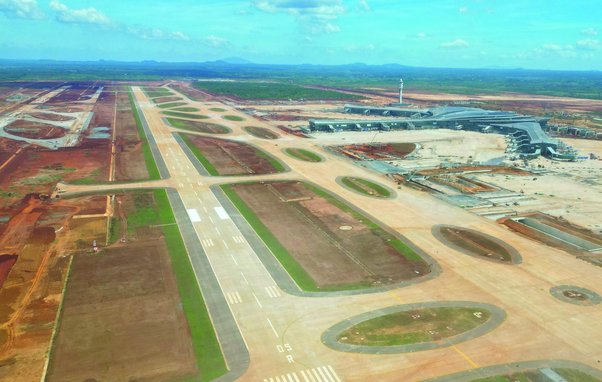 Sân bay quốc tế Long Thành dự kiến đi vào khai thác thương mại giai đoạn 1 từ giữa năm 2026. Ảnh: Lê Toàn.