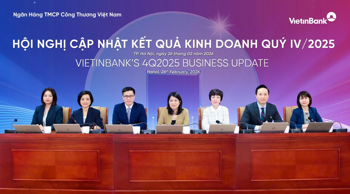 Toàn cảnh Hội nghị cập nhật kết quả kinh doanh quý 4 và năm 2025 của VietinBank