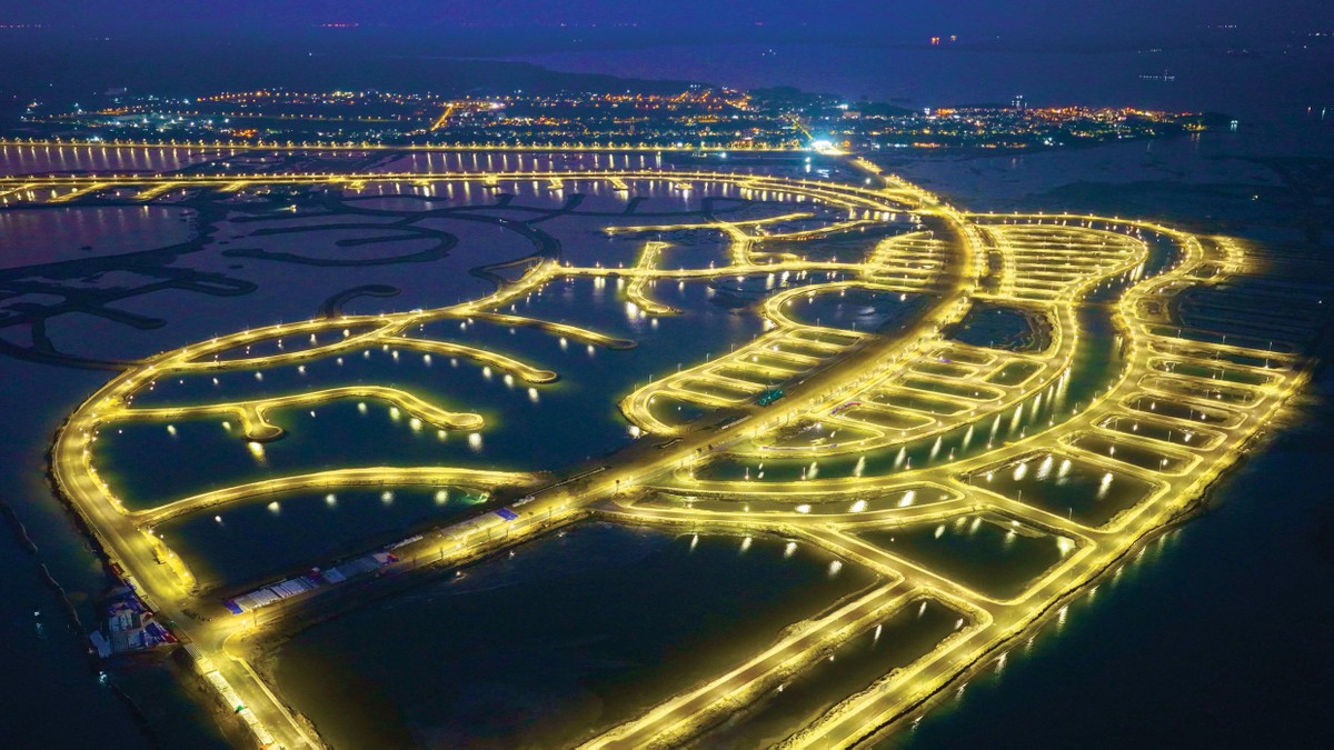 Dự án lấn biển Cần Giờ. Ảnh: Lê Toàn. Dự án lấn biển Cần Giờ. Ảnh: Lê Toàn.