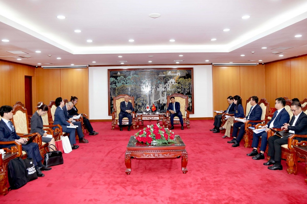 Quang cảnh buổi tiếp. Ảnh: Đức Minh.