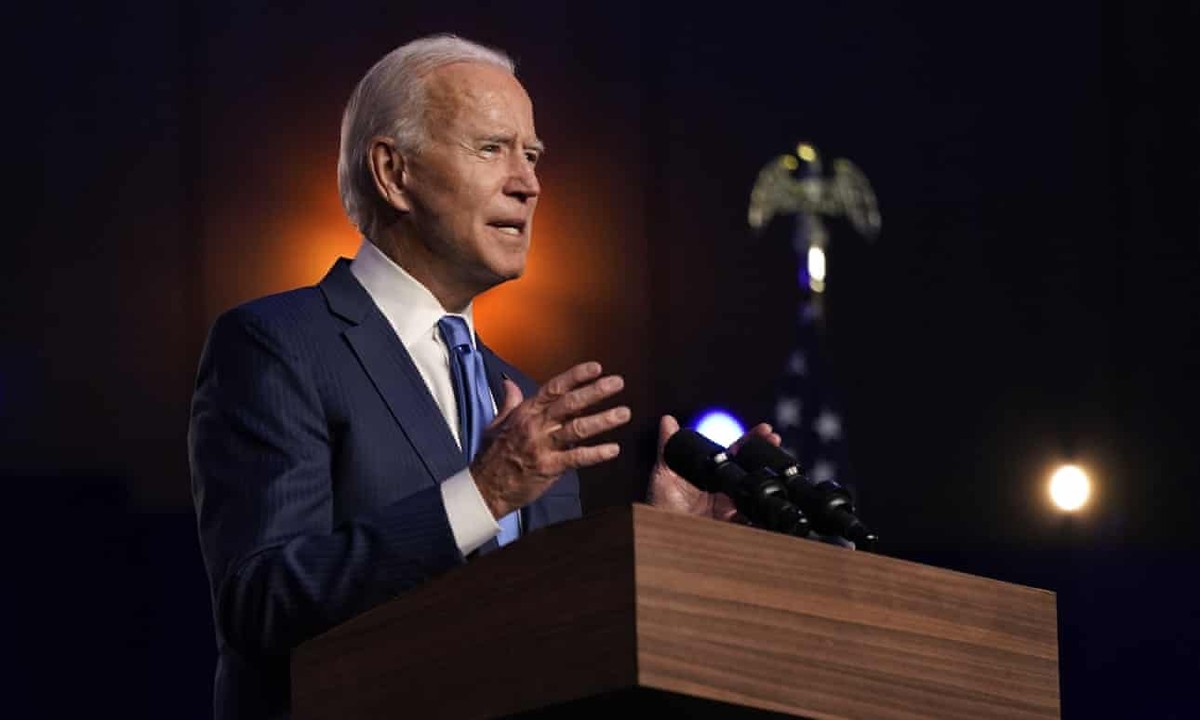 Ông Biden vừa có bài phát biểu tại Delaware Ông Biden vừa có bài phát biểu tại Delaware