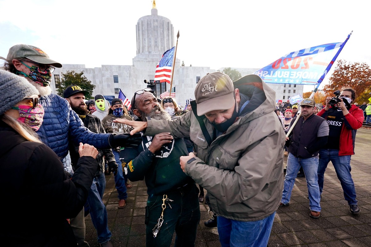 Xung đột giữa 2 nhóm cử tri sau khi kết quả được công bố Xung đột giữa 2 nhóm cử tri sau khi kết quả được công bố