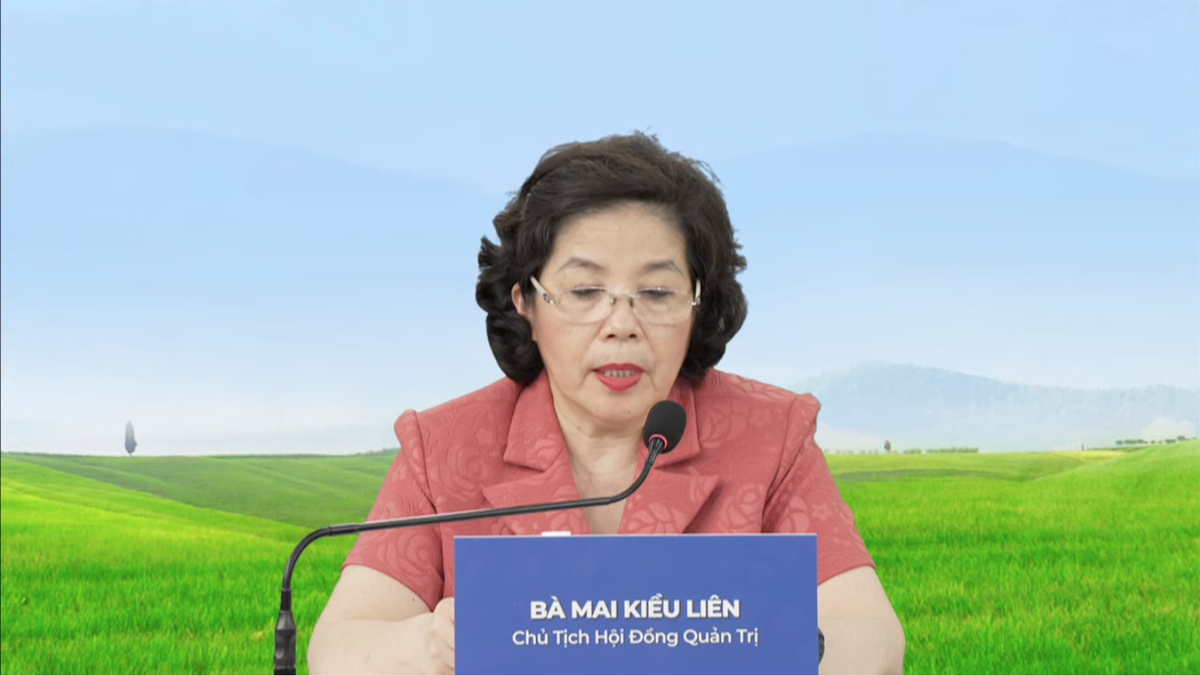 Bà Mai Kiều Liên tại Đại hội đồng cổ đông Vilico Bà Mai Kiều Liên tại Đại hội đồng cổ đông Vilico