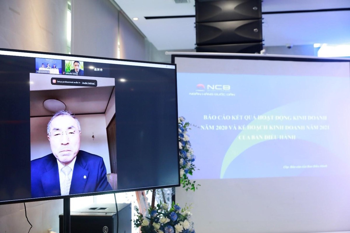 Ông Kido Tamaki - Thành viên HĐQT độc lập theo dõi ĐHĐCĐ NCB 2021 từ Nhật Bản