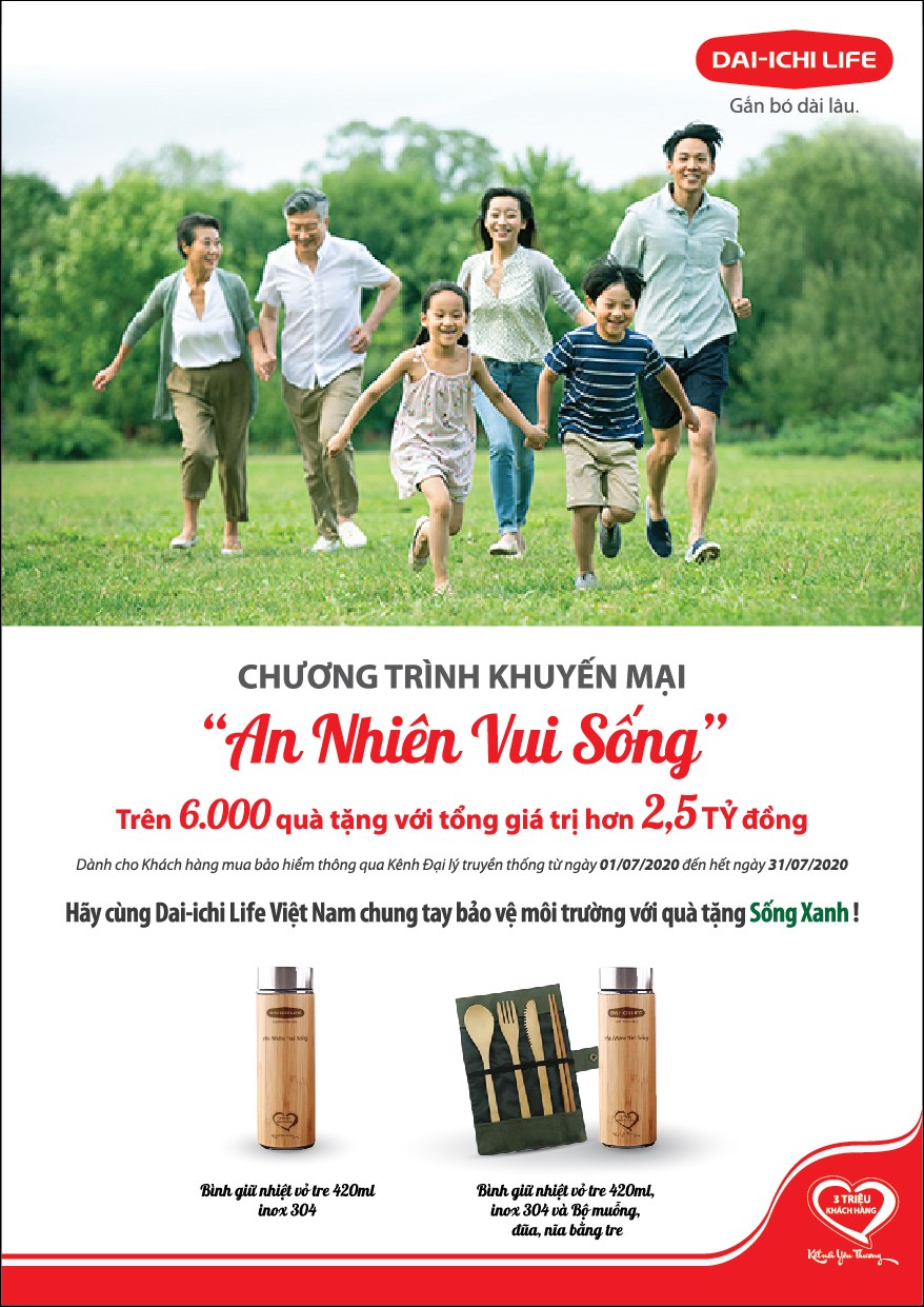 Chung tay bảo vệ môi trường, Dai-ichi Life Việt Nam triển khai chương trình khuyến mại “An Nhiên Vui Sống” ảnh 1