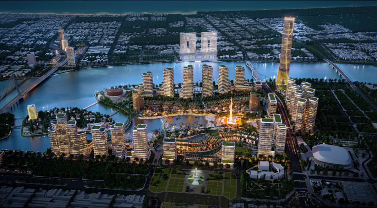 Phối cảnh minh họa quần thể Da Nang Downtown. Ảnh Sun Group