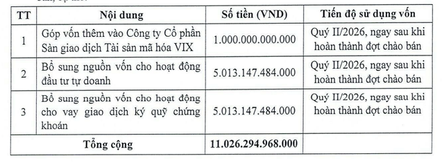 Mục đích huy động vốn của Chứng khoán VIX. Mục đích huy động vốn của Chứng khoán VIX.