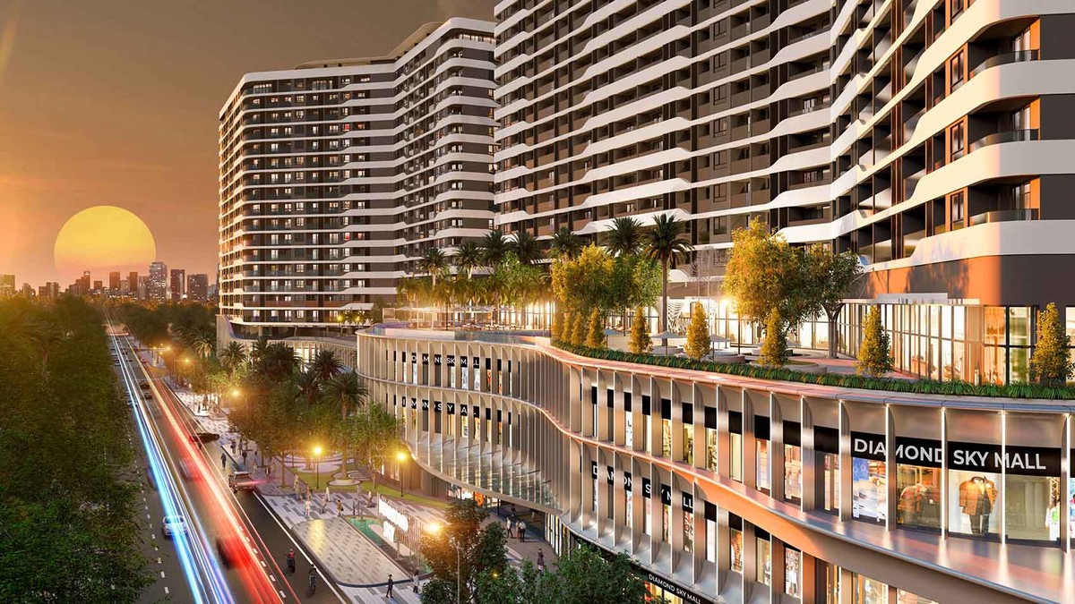 Diamond Sky tọa lạc tại trung tâm Van Phuc City Diamond Sky tọa lạc tại trung tâm Van Phuc City