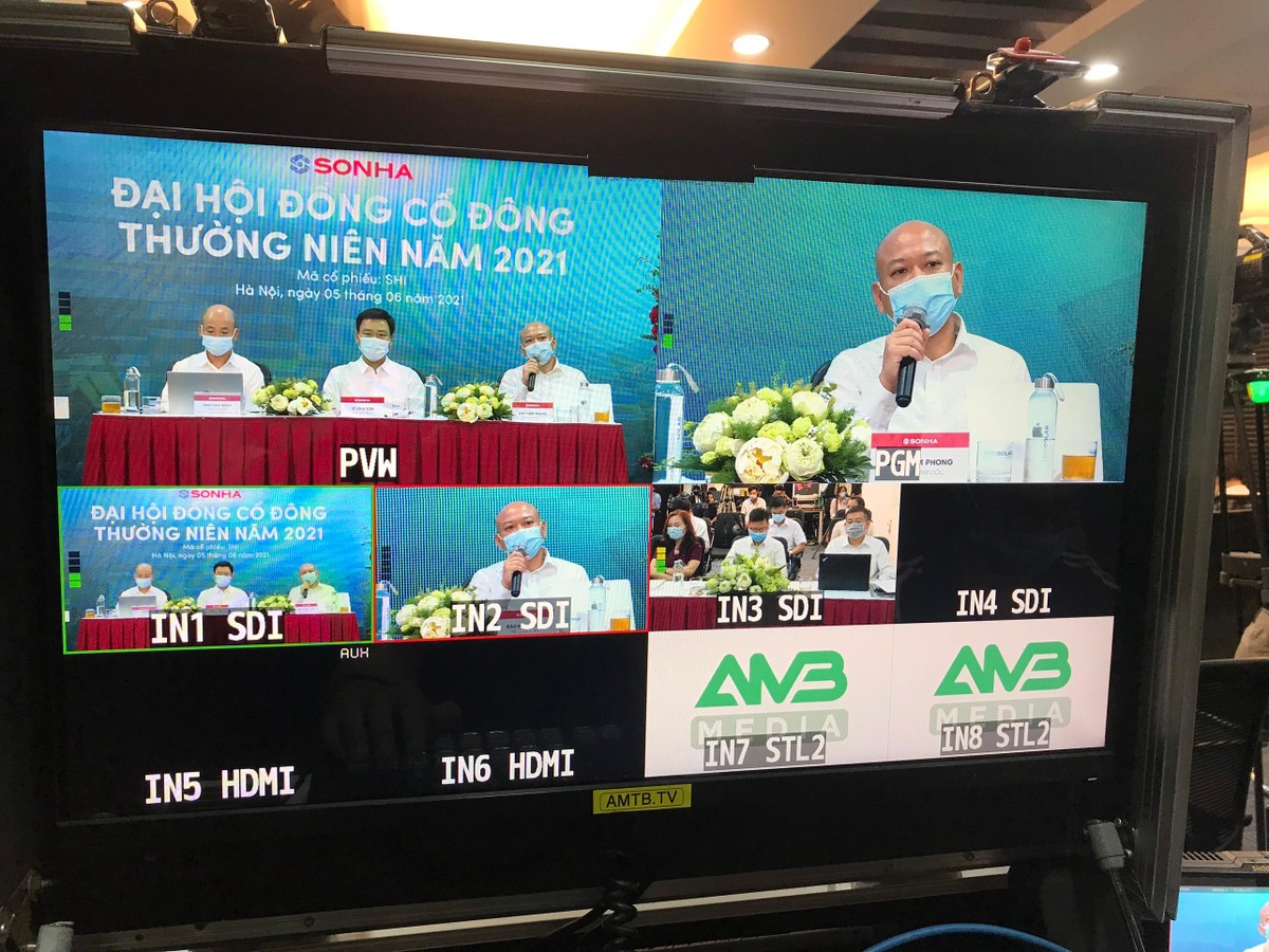 Đại hội đồng cổ đông thường niên năm 2021 của Tập đoàn Sơn Hà được tổ chức theo hình thức trực tuyến vào sáng 5/6.