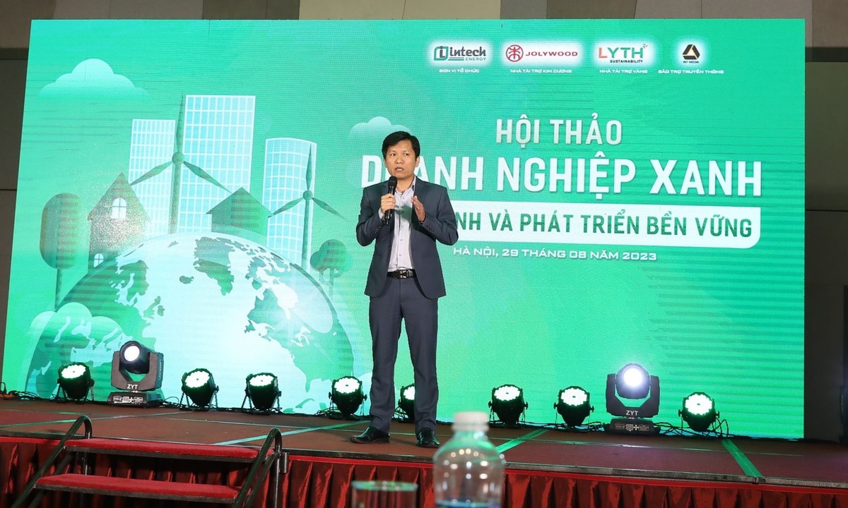 Ông Hoàng Hữu Thắng, Chủ tịch HĐQT Công ty cổ phần Intech Energy chia sẻ phát triển xanh là xu hướng tất yếu.