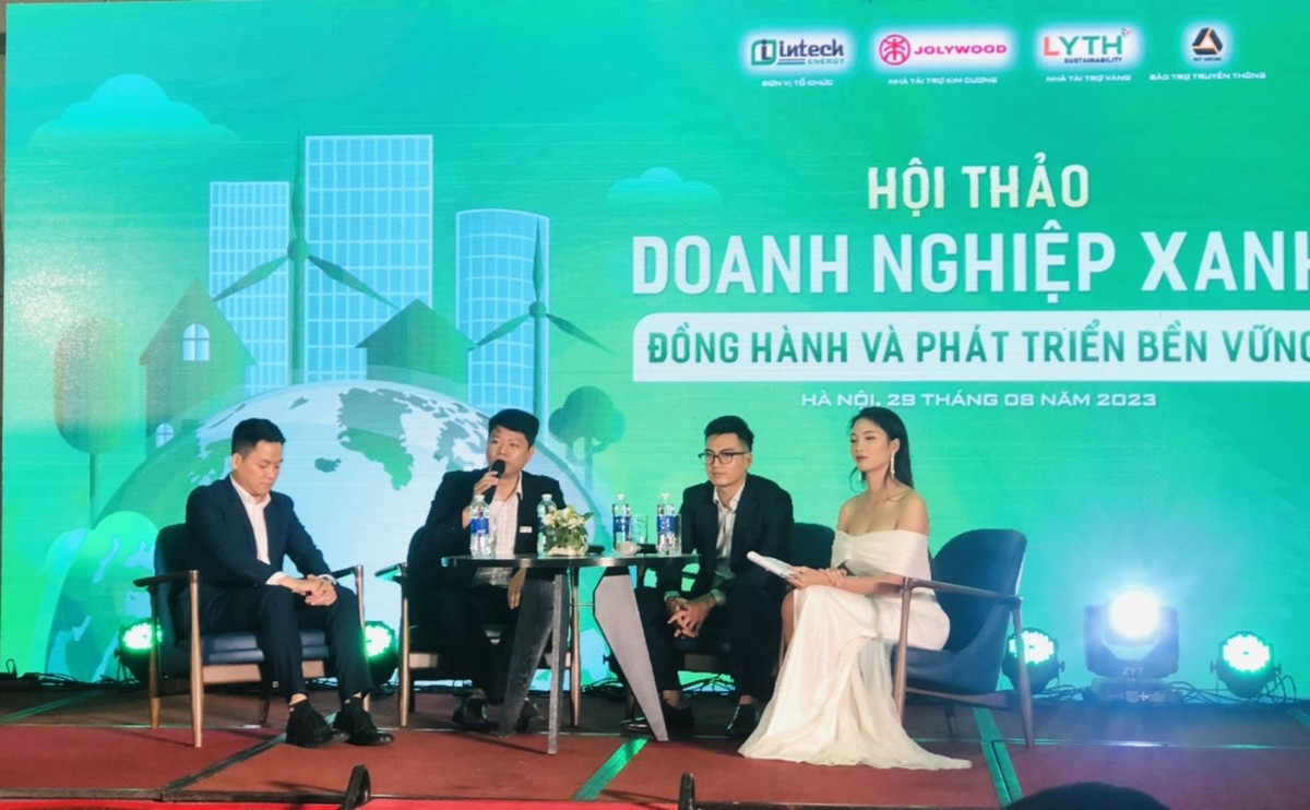 Doanh nghiệp ngày càng quan tâm đến phát triển xanh gắn với bền vững, hiện thực hóa mục tiêu của Việt Nam đưa phát thải ròng bằng 0 vào năm 2050. Ảnh H.Y