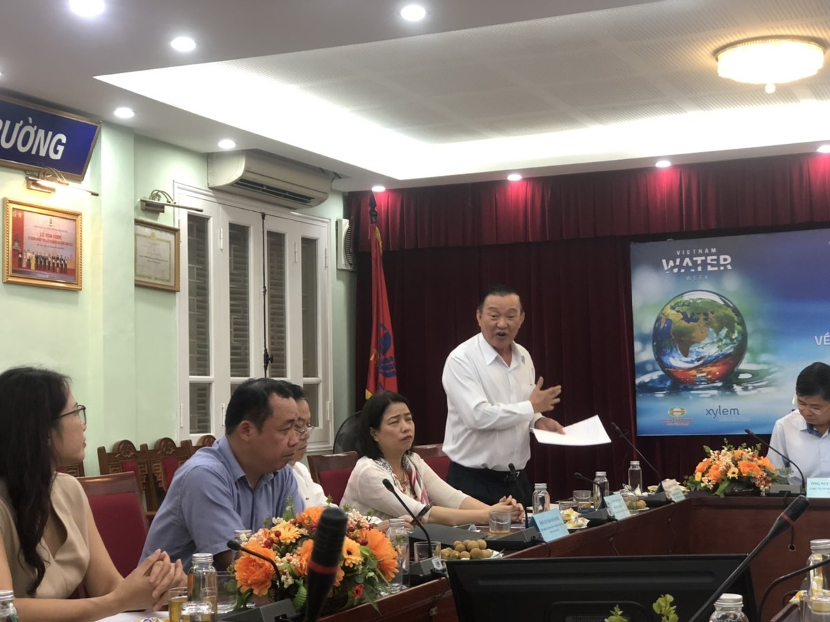 Ông Nguyễn Văn Thiền phát biểu tại họp báo giới thiệu Tuần lễ nước Việt Nam 2023.