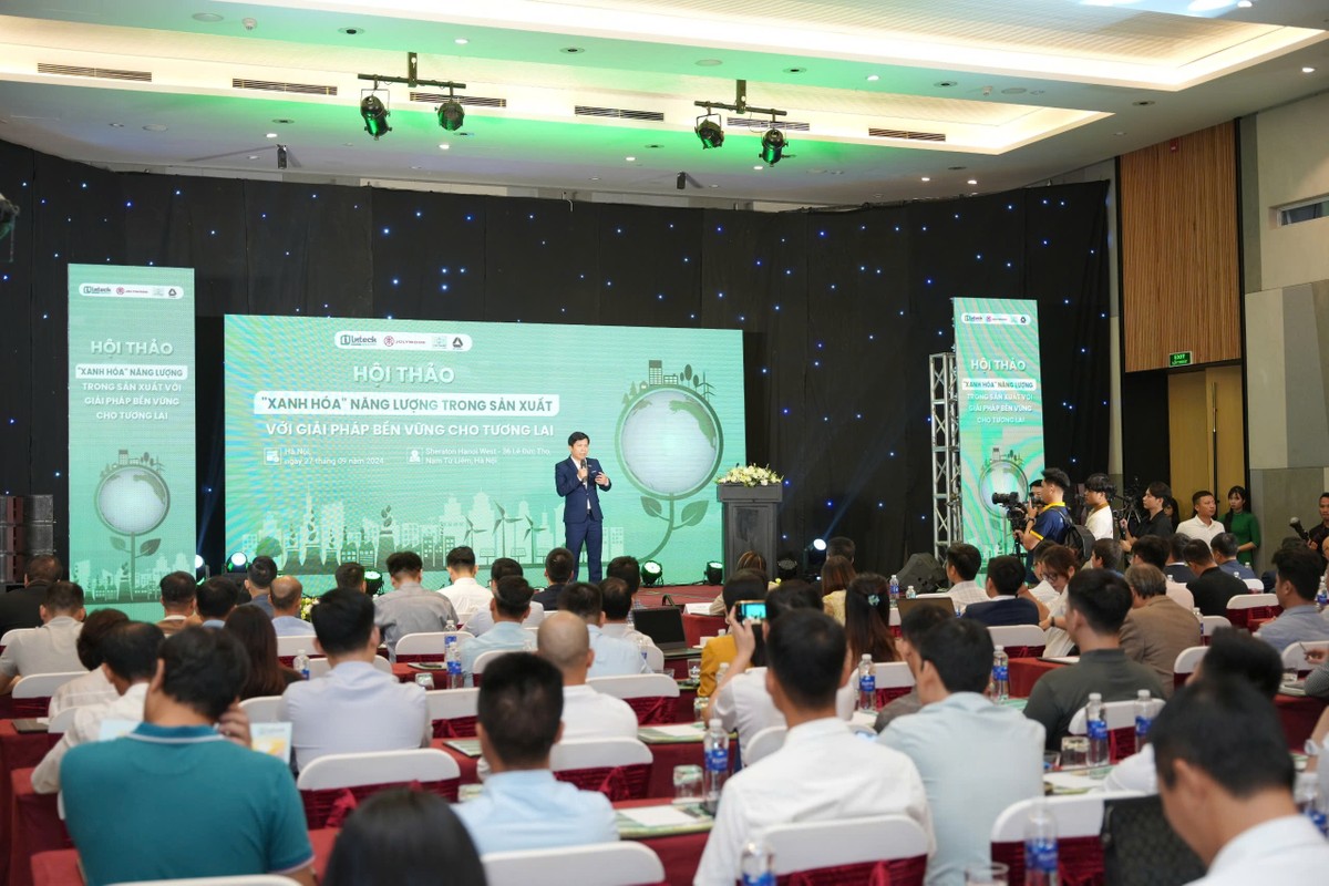 Hội thảo “Xanh hóa năng lượng trong sản xuất với giải pháp bền vững cho tương lai” thu hút sự quan tâm của đông đảo các chuyên gia, nhà đầu tư, doanh nghiệp thảo luận về xu hướng chuyển dịch năng lượng bền vững.