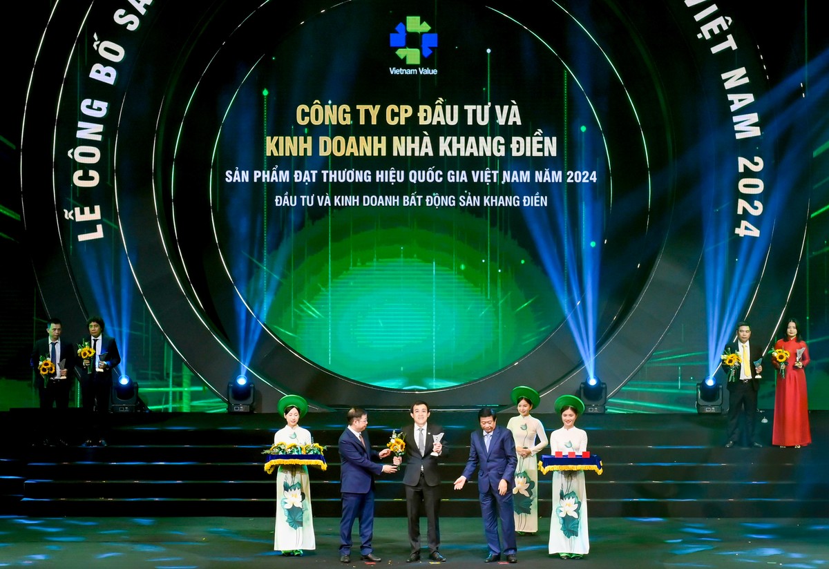 Tập đoàn Khang Điền (KDH) vinh dự được công nhận đạt Thương hiệu quốc gia Việt Nam 2024.
