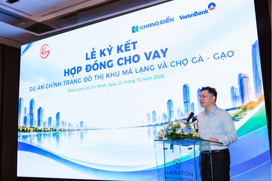 Ông Hoàng Nguyên Dinh, Ủy viên Ban Thường vụ Thành ủy, Phó Chủ tịch UBND TP.HCM phát biểu tại lễ ký kết Ông Hoàng Nguyên Dinh, Ủy viên Ban Thường vụ Thành ủy, Phó Chủ tịch UBND TP.HCM phát biểu tại lễ ký kết