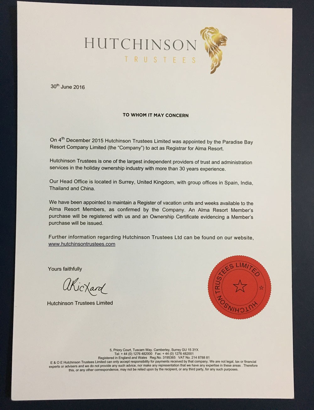 Tiếp vụ khách hàng “tố” Alma: Mập mờ giấy chứng nhận quyền sở hữu kỳ nghỉ ảnh 2