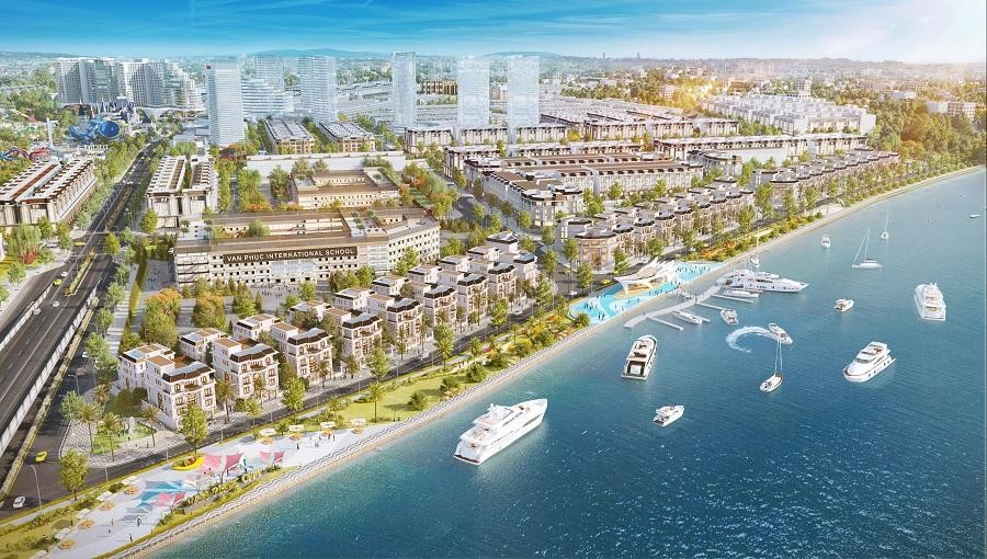 Phân khu Van Phuc Mansion và Parkview Shop Villas sở hữu vị trí “cận thủy, vượng khí” bên bờ sông Sài Gòn