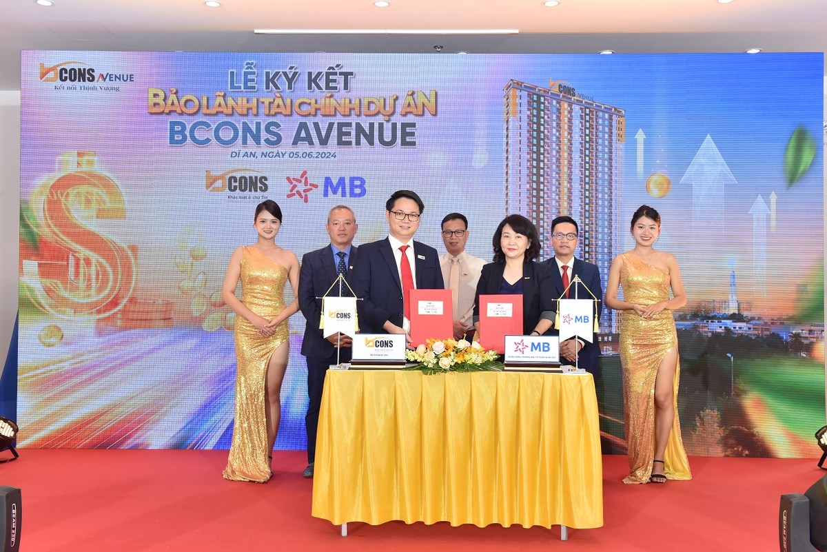 Lễ ký kết hợp tác Bảo lãnh tài chính dự án Bcons Avenue giữa Ngân hàng Quân Đội và Tập đoàn Bcons diễn ra ngày 5/6/2024. Lễ ký kết hợp tác Bảo lãnh tài chính dự án Bcons Avenue giữa Ngân hàng Quân Đội và Tập đoàn Bcons diễn ra ngày 5/6/2024.