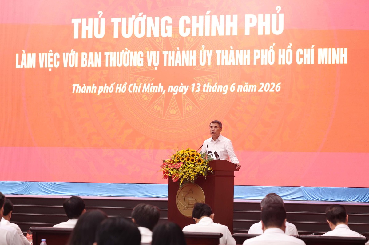 Thủ tướng Chính phủ Lê Minh Hưng phát biểu tại buổi làm việc. Ảnh: Lê Toàn. Thủ tướng Chính phủ Lê Minh Hưng phát biểu tại buổi làm việc. Ảnh: Lê Toàn.