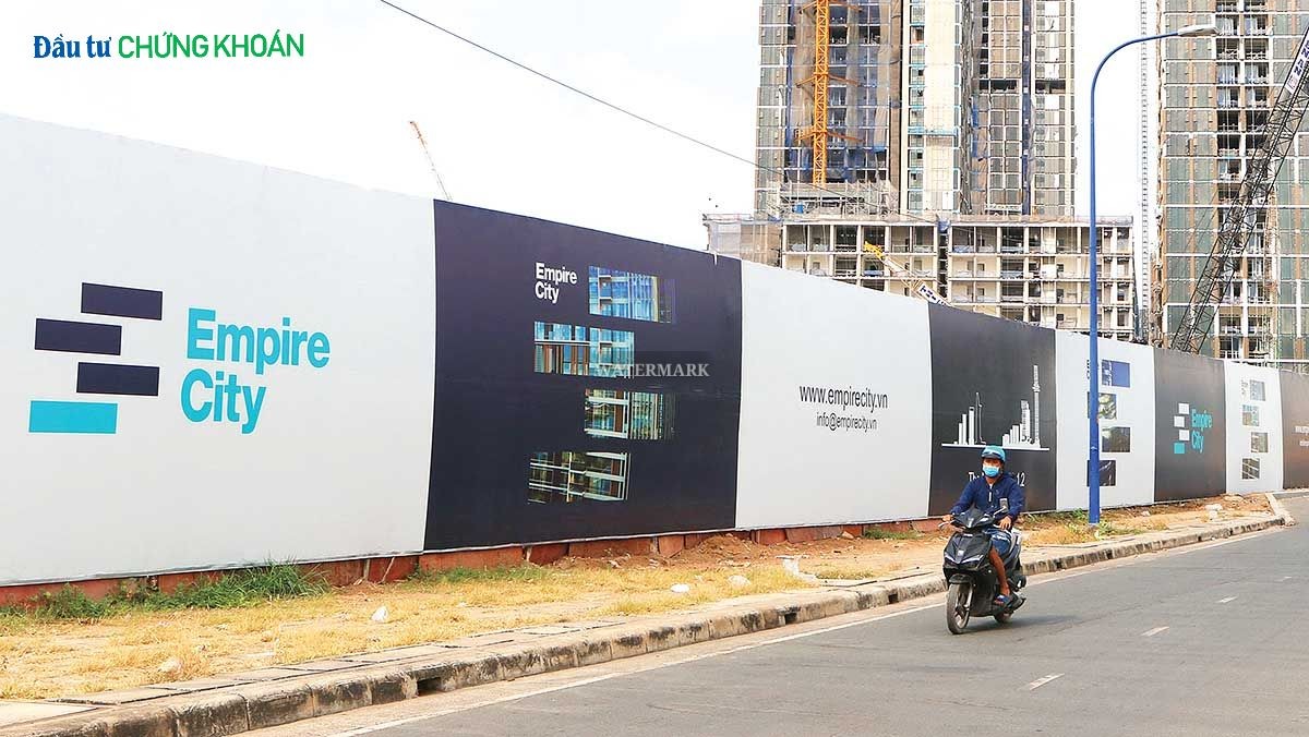 Công trường Dự án Empire City, Thủ Thiêm, TP.HCM (Ảnh: Lê Toàn)