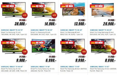 Nhiều siêu thị điện máy xả hàng trưng bày sau Tết ảnh 1