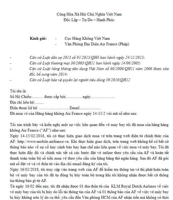 Air France bồi hoàn cho khách, người nhận thừa, người thiếu ảnh 2