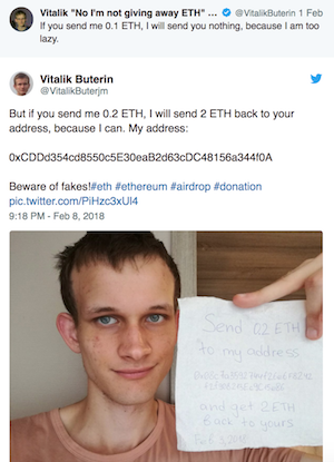 Mạo danh người nổi tiếng lừa gửi Bitcoin ảnh 1