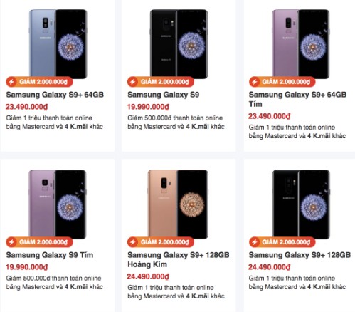 Giá Galaxy S9, S9+ xuống thấp ở Việt Nam ảnh 1