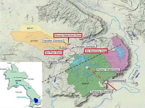 Dự án đập thủy điện tỷ đô vừa bị vỡ của Lào ảnh 1