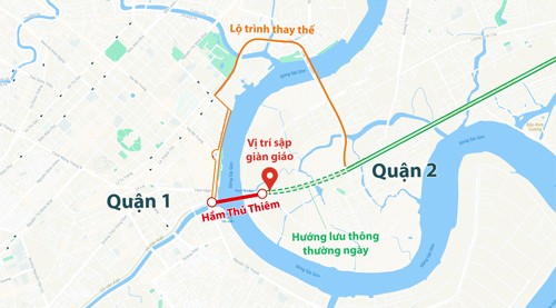 Tài xế tông sập giàn giáo trước hầm Thủ Thiêm: 'Tôi không biết sự việc' ảnh 1