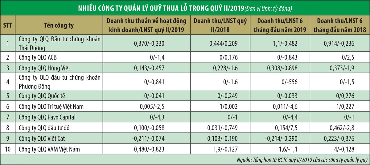 Công ty quản lý quỹ cũng… hụt hơi kiếm lời ảnh 1