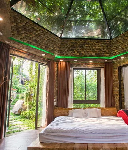 Ba khu nghỉ 'hòa mình vào cây cỏ' quanh Hà Nội cho dịp 2/9 ảnh 3