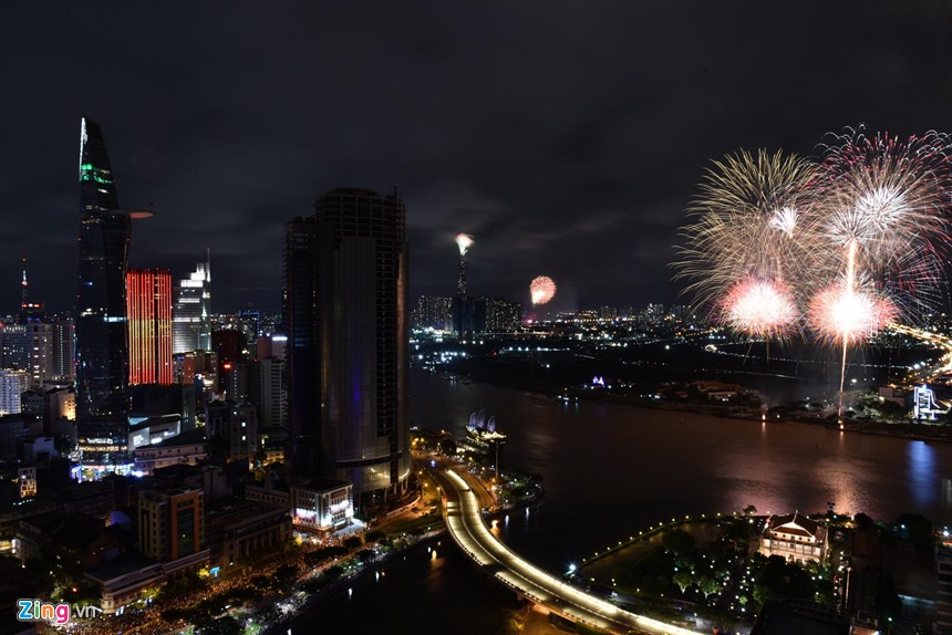 15 phút pháo hoa mừng Quốc khánh 2/9 tại TP.HCM ảnh 2