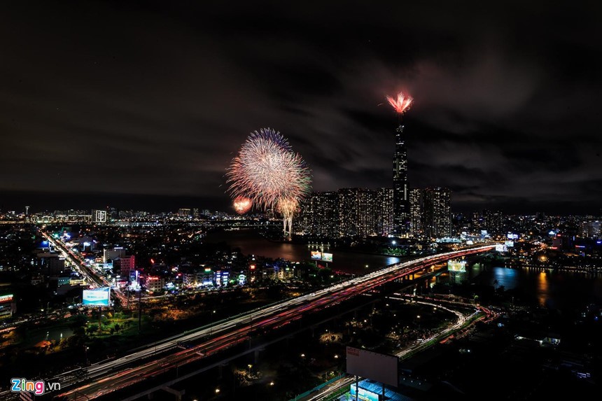 15 phút pháo hoa mừng Quốc khánh 2/9 tại TP.HCM ảnh 3