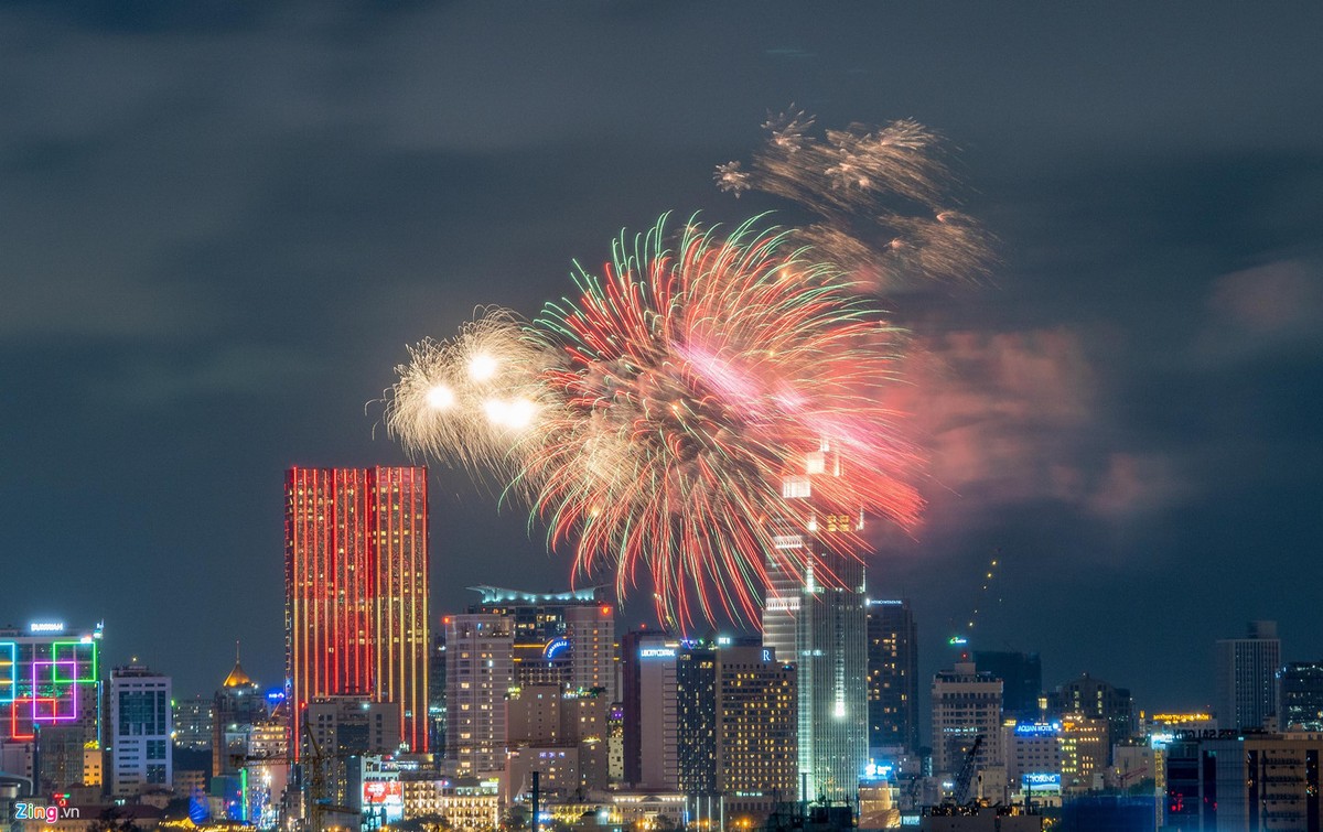 15 phút pháo hoa mừng Quốc khánh 2/9 tại TP.HCM ảnh 4