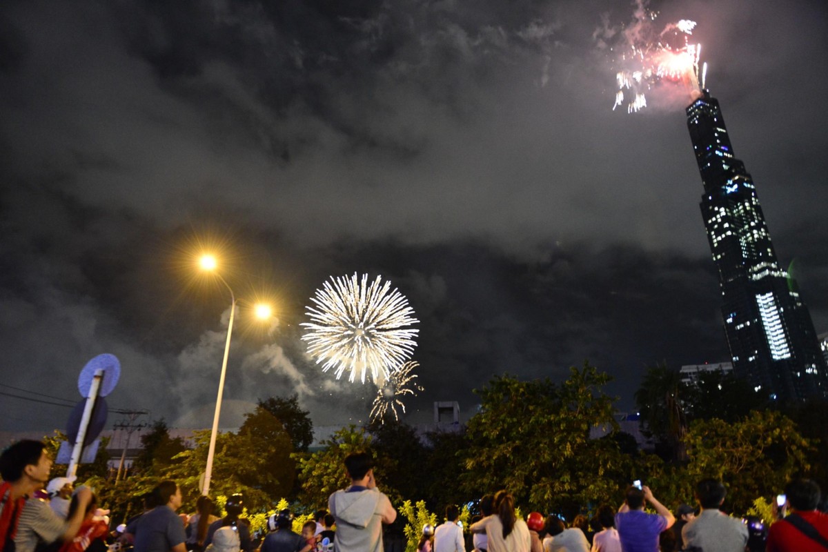 15 phút pháo hoa mừng Quốc khánh 2/9 tại TP.HCM ảnh 8