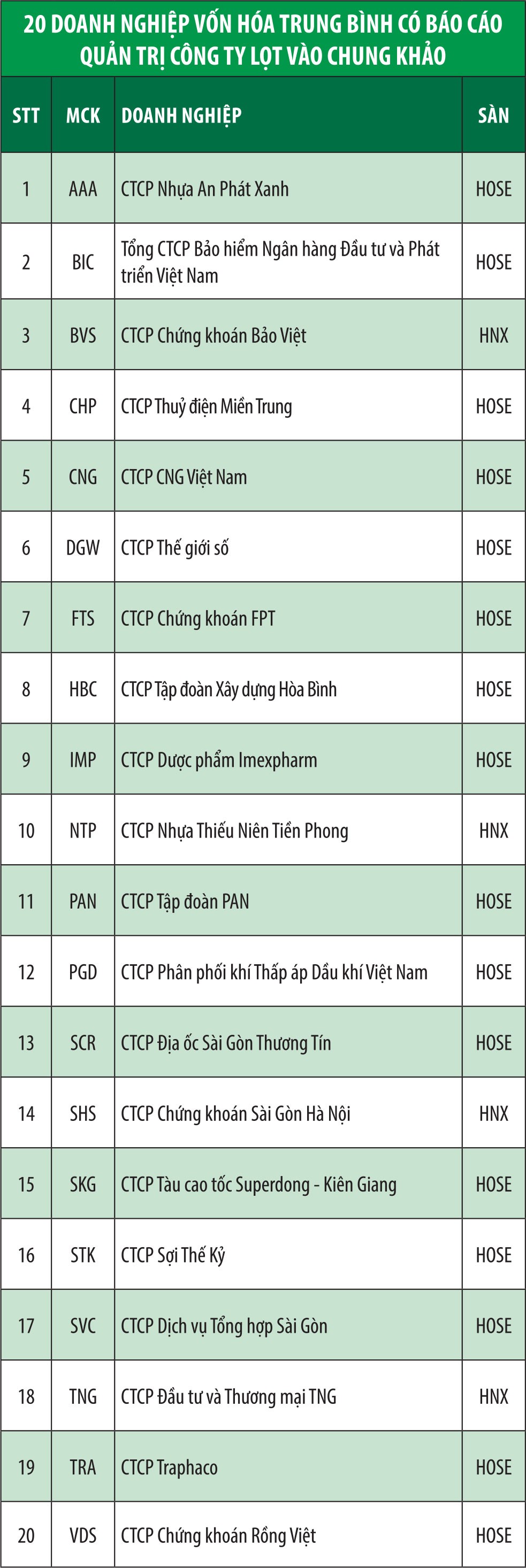 Công bố các doanh nghiệp vào chung khảo Cuộc bình chọn Doanh nghiệp niêm yết 2019 ảnh 5