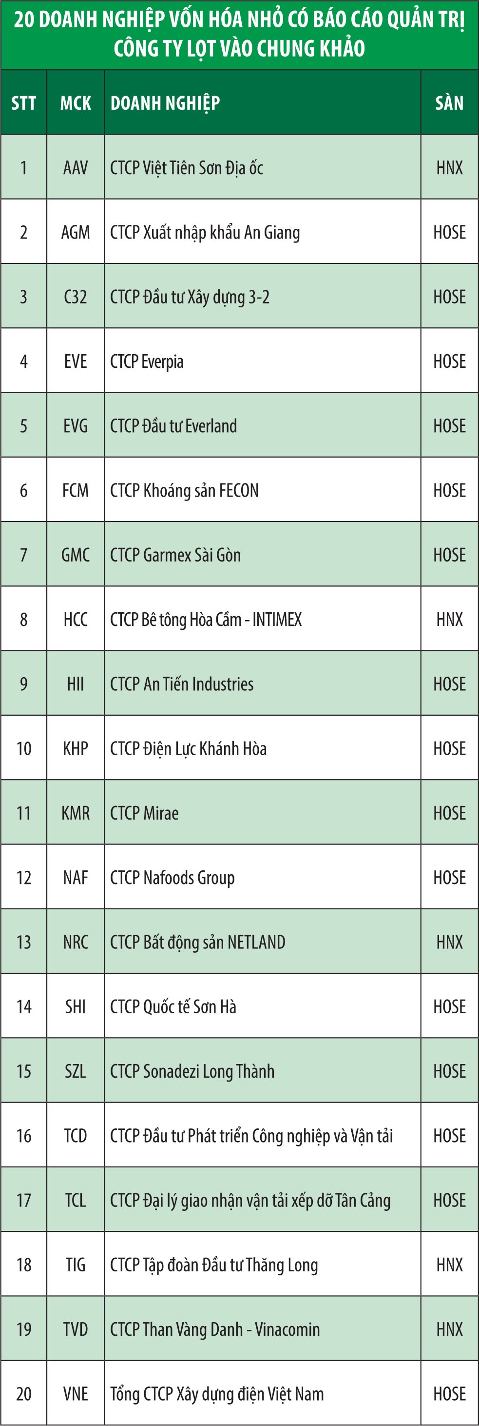 Công bố các doanh nghiệp vào chung khảo Cuộc bình chọn Doanh nghiệp niêm yết 2019 ảnh 6