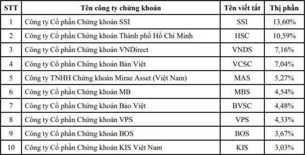 Cận cảnh bức tranh lợi nhuận Top 10 thị phần môi giới ảnh 1