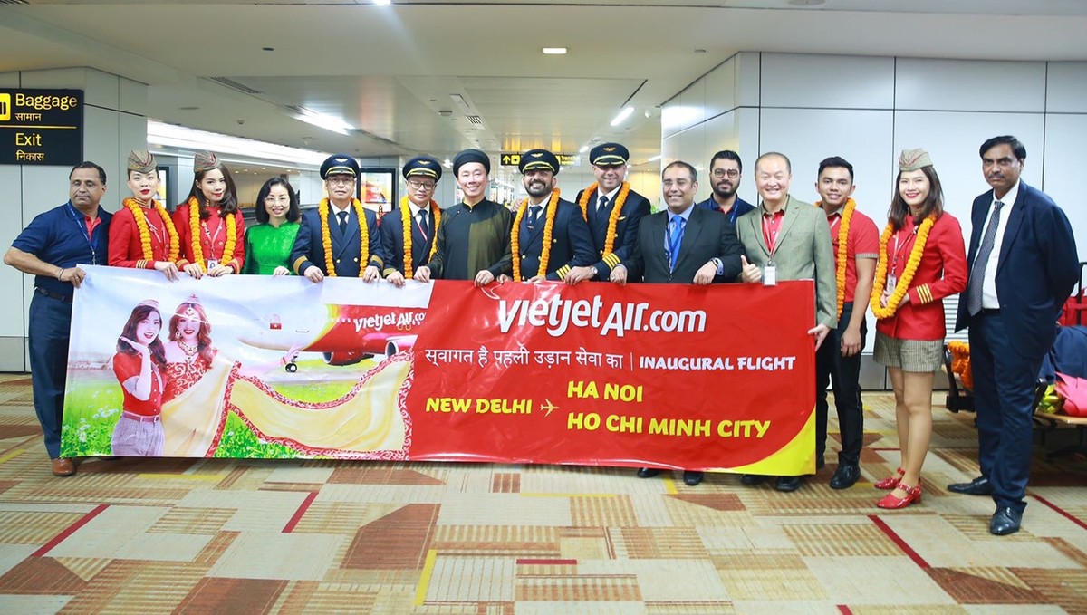 Vietjet khai trương hai đường bay thẳng từ Việt Nam tới New Delhi (Ấn Độ) ảnh 1