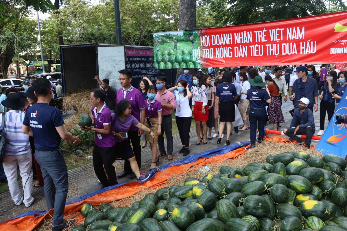Hội doanh nhân trẻ Việt Nam và Cán bộ nhân viên TTC hỗ trợ tiêu thụ nông sản ảnh 1