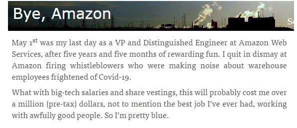 Bức xúc vì quyết định sa thải nhân viên của tập đoàn, Phó chủ tịch Amazon từ chức để phản đối ảnh 1